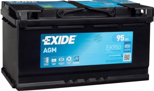         Аккумулятор Exide AGM EK 950 95 Ah о.п. старт.ток 850 A,