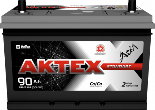 Аккумулятор Aktex Asia 90 п.п. стартовый ток 780 EN ATCА 90-3-L 