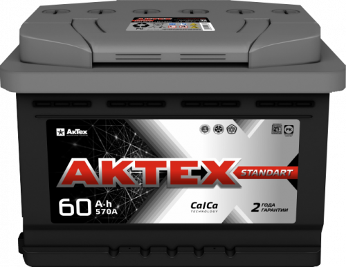 Аккумулятор Aktex 60 п.п. стартовый ток 570 EN ATC 60-3-L