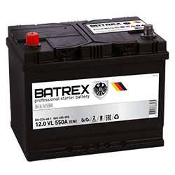 Аккумулятор Batrex 68 Ah п.п. старт. ток 550 А D26 корпус Азия