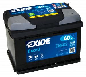   Аккумулятор Exide Excell EB 602 60 Ah о.п. старт.ток 540 A, низкий