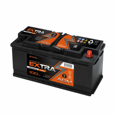 Аккумулятор Aktex AGM 100 о.п. стартовый ток 950 EN  6CT-AGM (R) L5 корпус 