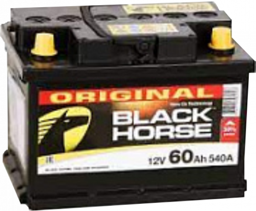  Аккумулятор BLACK HORSE 60 о.п. старт. ток 540 А L2 корпус