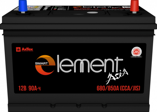 Аккумулятор Smart Element Аsia 90 о.п. стартовый ток 680 EN ELEА 90-3-R