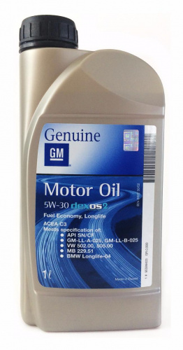 GM масло моторное 5W30 Dexos 2 (1л) синт. 4 шт в уп. фото в интернет-магазине Авто-Энерджи