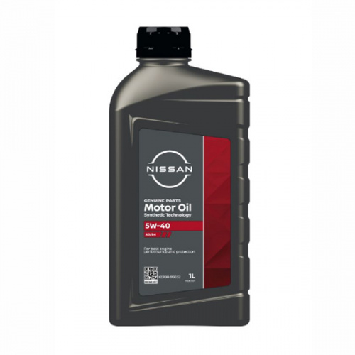 NISSAN масло моторное 5W40 A3/B4 (1л) синт. 12 шт в уп. (темно-серая канистра) фото в интернет-магазине Авто-Энерджи