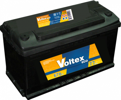 Аккумулятор VOLTEX  77 п.п. старт. ток 640 А L3 корпус 