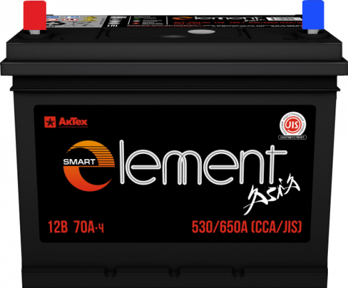 Аккумулятор Smart Element Аsia 70 п.п. стартовый ток 530 EN ELEА 70-3-L 