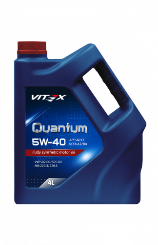 Vitex Quantum масло моторное 5w40 (4 л) SN/CF 4 шт в уп фото в интернет-магазине Авто-Энерджи