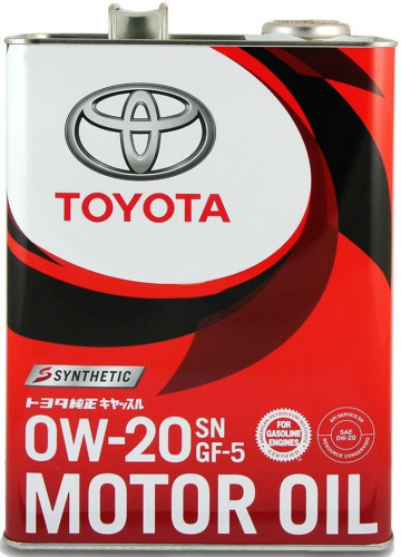 TOYOTA Motor Oil масло моторное 0W20 (4л) ж/б 12 шт в уп. фото в интернет-магазине Авто-Энерджи