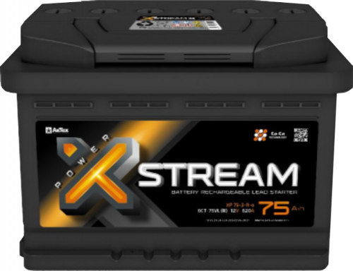 Аккумулятор Xstream Power 75 п.п. стартовый ток 620 EN XP 75-3-L-о 