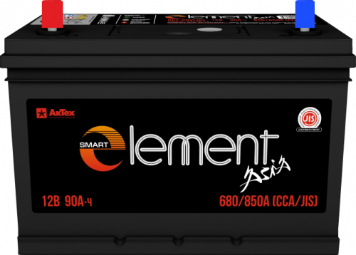 Аккумулятор Smart Element Аsia 90 п.п. стартовый ток 680 EN ELEА 90-3-L 