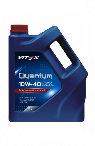Vitex Quantum масло моторное 10w40 (4 л) SN/CF 4 шт в уп фото в интернет-магазине Авто-Энерджи