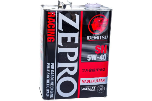 IDEMITSU ZEPRO RACING масло моторное 5w40 (4л) 12 шт в уп. фото в интернет-магазине Авто-Энерджи