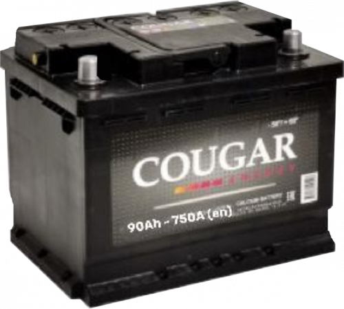 Аккумулятор COUGAR Energy 90 о.п. старт. ток 750 А L5 корпус