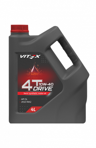 Фото Vitex Drive 4Т масло моторное 10w40   4л 4 шт в уп