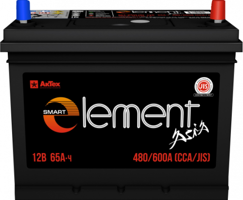 Аккумулятор Smart Element Аsia 65 о.п. стартовый ток 480 EN ELEА 65-3-R