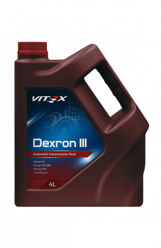 Фото VITEX масло АКПП трансмиссионное Dextron III 4л 4 шт в уп