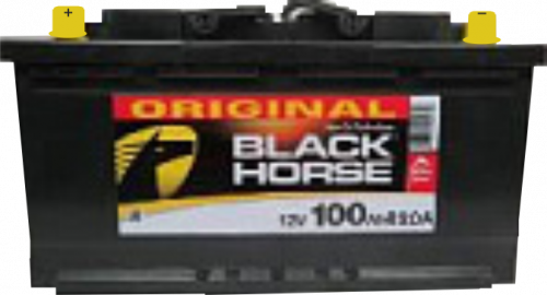 Аккумулятор BLACK HORSE 100 п.п. старт. ток 820 А L5 корпус