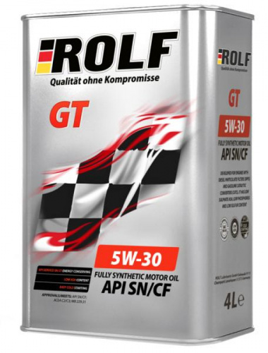 Масло моторное ROLF GT SAE 5w30 API SN/CF 4 л  фото в интернет-магазине Авто-Энерджи