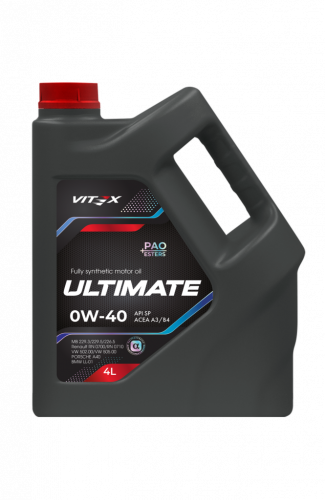 Vitex Ultimate масло моторное 0w40 (  4 л) SР А3/В4 4 шт в уп фото в интернет-магазине Авто-Энерджи