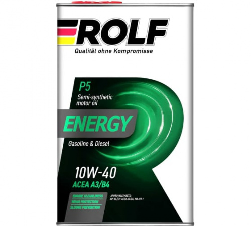 Масло моторное ROLF Energy SAE 10w40 API SL/CF 1 л  фото в интернет-магазине Авто-Энерджи