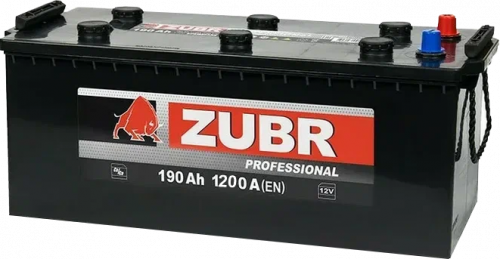 Аккумулятор ZUBR 190 Ah п.п. старт.ток 1200 А, клемма